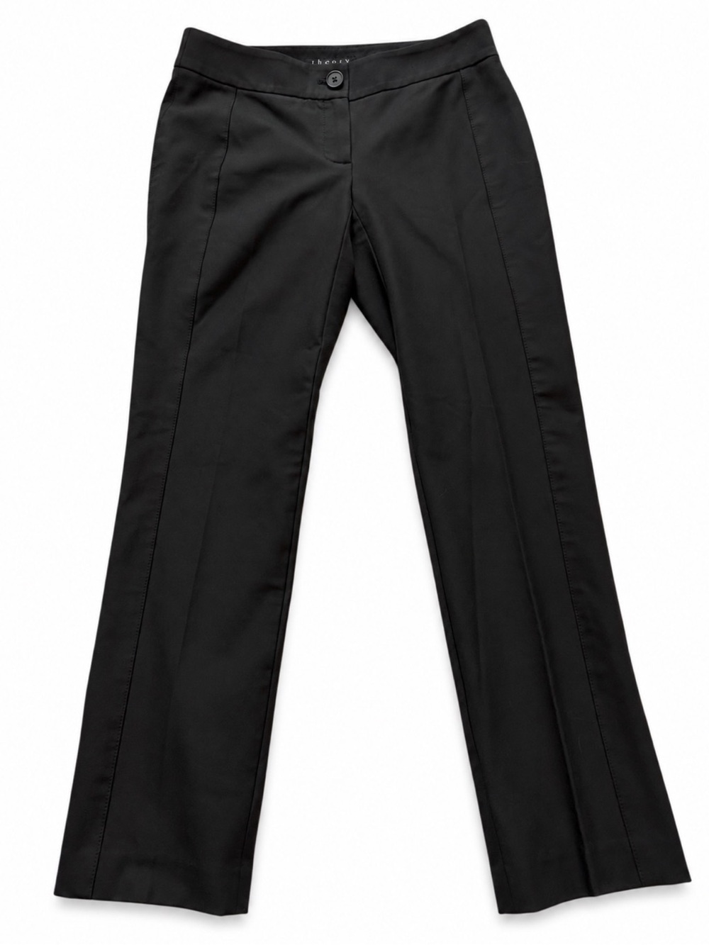 Theory Bergdorf Goodman Black Pleated Dress Pants Women’s Size 0 USA Vintage